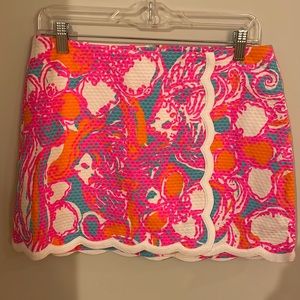 Lilly Pulitzer michelina skort sz 6 NWT shorely blue feeling tanked style 97984